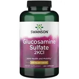 Глюкозаміну сульфат Swanson 2KCI 500 мг 250 капсул