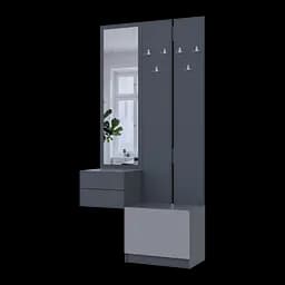 Передпокій Сола 2+3 Doros Графіт/Сірий ДСП 105х40х215 (42005151)