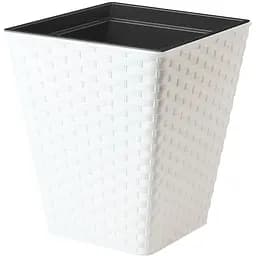 Горщик для квітів Form-Plastic Rattana квадро-35 30.4 л білий (3870-011)