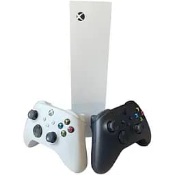 Стаціонарна ігрова консоль Microsoft Xbox Series S + 2 джойстики та Game Pass на 13 місяців гарантія