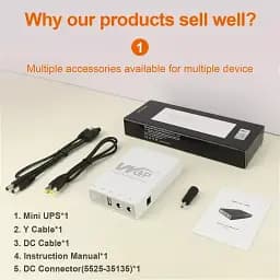 ДБЖ для роутера WGP Mini UPS 103 (10400mAh 38Wh) на 5V 9V 12V - мініатюра 8
