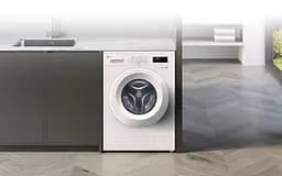 Пральна машина LG фронтальна, 6кг, 1200, A+++, 44см, дисплей, пара, інвертор, білий (F2Y1NS3W) - мініатюра 2