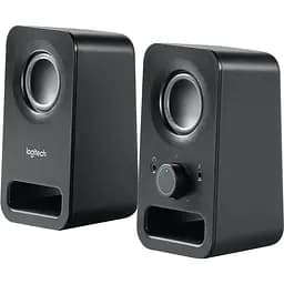 Колонки 2.0 Logitech Z150, черный, 3 Вт, 3.5 мм, разъем для наушников, разъем линейного аудиовхода (980-000814)