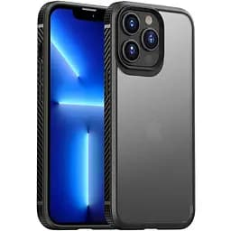 Противоударный бампер чехол Primolux Transparent для смартфона Apple iPhone 13 Pro Max Black