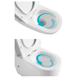 Унітаз підлоговий Qtap Robin New Ultra Quiet безобідковий з сидінням Soft-close White QT13226083AW, Білий - мініатюра 7