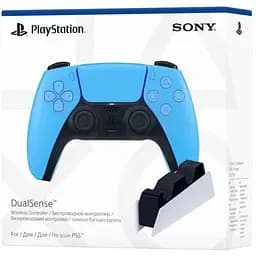 Геймпад Sony DualSense (Ice Blue) + Зарядная станция Sony DualSense Charging Station