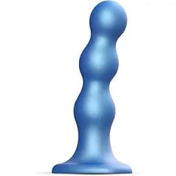 Фаллоимитатор Strap-On-Me Dildo Plug Balls S 14 см голубой