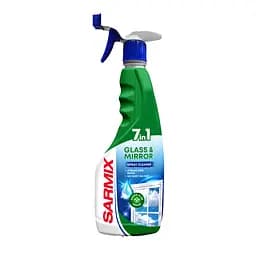 Засіб для миття скла та дзеркал Sarmix Green Aloe з тригером 500 мл