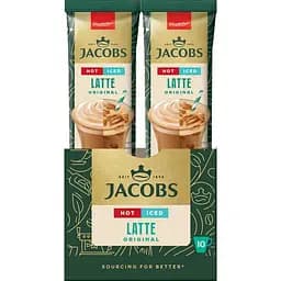Кавовий напій Jacobs 3 в 1 Iced Latte Original 21.5 г х 10 шт.