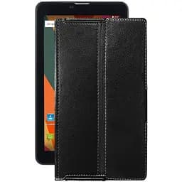 Чохол StatusCASE з екошкіри для планшету Bravis NB753 3G Чорний матовий