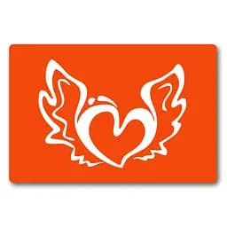 Трафарет для био-тату Сердечко с крыльями Fresh Tattoo c114-15*20см, размер 15х20 см