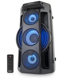 Колонка портативна 2.0 Real-El X-777 Black, 2 x 32.5 Вт, пластиковий корпус, Bluetooth, MicroSD/USB