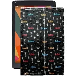 Чехол StatusCASE из экокожи для планшета Sigma mobile X-style Tab A101 Фэшн черный