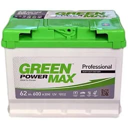 Акумулятор Green Power Max 62Ah Ев (-/+) 600EN 242x175x190 мм