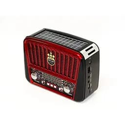 Радиоприемник Golon RX-456S Solar с солнечной панелью красной