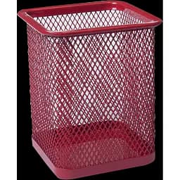 Підставка для ручок Buromax квадратна 80х80х95 мм червона (BM.6201-05)