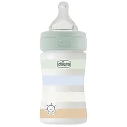Бутылочка для кормления Chicco Well-Being Colors, с силиконовой соской 0м+, 150 мл, мятная (28611.21)