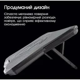 Підставка охолоджуюча для ноутбука Marvo Scorpion чорна - мініатюра 7
