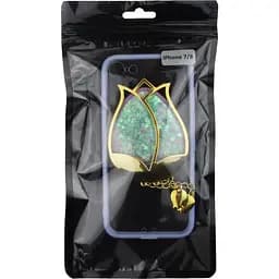 Чохол-накладка Toto TPU Case Decorative Stones iPhone 7/8/SE 2020 Rose Flower Purple - мініатюра 2