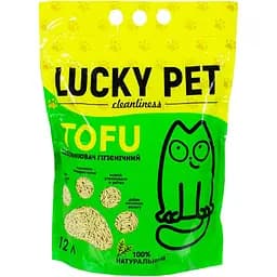 Наповнювач для котячого туалету Lucky Pet тофу м'ята 12 л