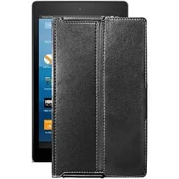 Чохол StatusCASE з екошкіри для планшету Amazon Fire HD 8 2017 Чорний глянець