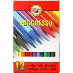 Карандаши цветные Koh-i-Noor Progresso без древесины 12 шт. (875601)