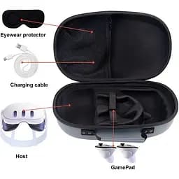 Кейс ALLOYSEED Carrying Case для Meta Quest 3/Quest 3S Gray D [139298] - мініатюра 8