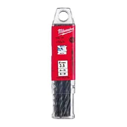 Свердло по металу HSS-R MILWAUKEE DIN338, діаметр 3,5х70х39мм, (10шт), пластикова коробка