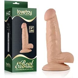 Фаллоимитатор LoveToy Real Extreme 17.5 см телесный