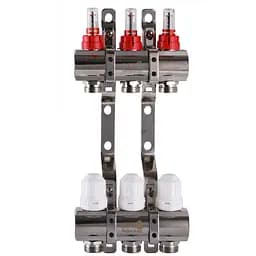 Коллектор с расходомерами, регуляторами и креплением ECO 001D 1″x3 000009826