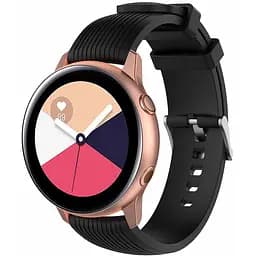 Силиконовый ремешок Watchbands Galaxy для Samsung Galaxy Watch Active - черный (WB003GALAXYBLACKA)