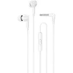 Проводные наушники Hoco M102 Ingenious universal earphones with microphone, 3.5mm, 1.2m, white