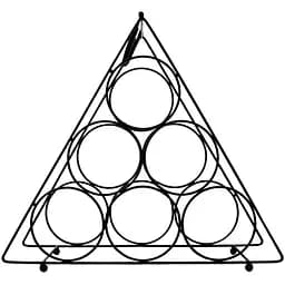 Підставка під вино металева Offtop на 6 пляшок чорна (850012)