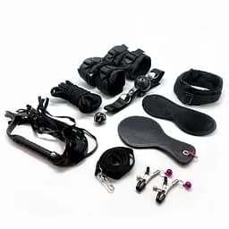 Набор для BDSM Alive FURY Black BDSM Kit, 10 предметов Alive SO6324 95166
