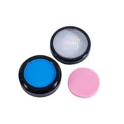 Дитяча пудрова крейда для волосся Lukky T11916 зі спонжем, блакитна