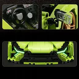Конструктор машина MOULD KING  Lamborghini  Sian Sierne ламборджині для дітей та дорослих 1133 деталей - мініатюра 6