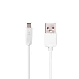 USB Cable Hoco X1 Rapid MicroUSB White 2m