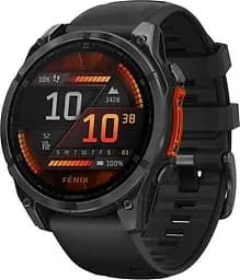 Спортивний годинник Garmin Fenix 8 51mm AMOLED Slate Gray with Black Silicone Band (010-02905-00)