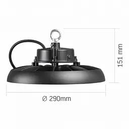 LED світильник висотний ХайБей VIDEX 150W 5000K 27000Lm Чорний - мініатюра 7