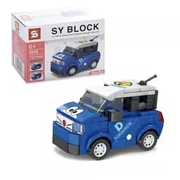 Авто конструктор рожевий 9 см на 140 деталей (5013-5016) Синій