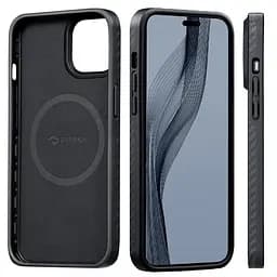 Протиударний чохол для iPhone 14 Pro Pitaka Military Grade MagSafe MagEz Case Pro 3 1500D Black/Grey (KI1401PP) - мініатюра 4