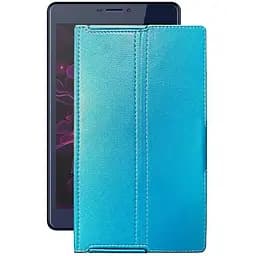 Чехол StatusCASE из экокожи для планшета Nomi Corsa 4 C070014 (Camera left) Голубой