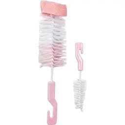 Ершик для мытья бутылочек и сосок Lindo с поролоном розовый (Рk 014-А роз)