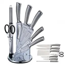 Набор ножей для кухни Maestro MR 1412 8в1 кухонные ножи из нержавеющей стали на вращающейся подставке