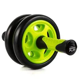 Колесо для пресса двойное PowerPlay 4327 Dual-Core Ab Wheel Черно-зеленое (PP_4327_Black/Green)