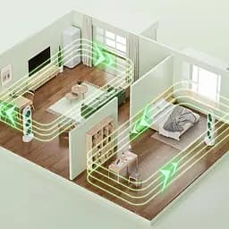 Вентилятор акумуляторний, 1200мАч, від USB, S-31 - мініатюра 4