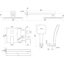 Душова система Globus Lux GLM-305L-BB-Smart - мініатюра 3