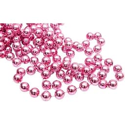 Намисто на ялинку Devilon 10 мм х 8 м новорічна прикраса рожеве (250430)