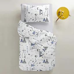 Набір простирадл на резинці Cosas MINT ZIGZAG 60х120х12 см (SetSheet_Grey_ZigMintGrey_120x60) - мініатюра 6