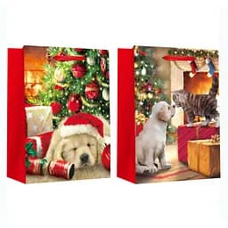 Набір пакетів подарункових Malevaro Large Xmas Dog дизайн 1 26x12.7x32.4 см 2 шт. (760219ML/1)